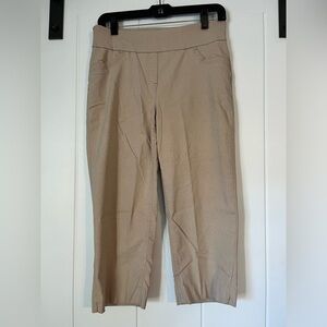 Westbound Tan Stretch Capri Crop Pull On Pants